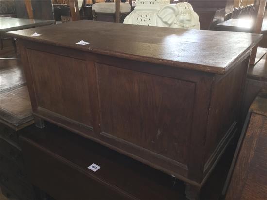 Panelled oak coffer